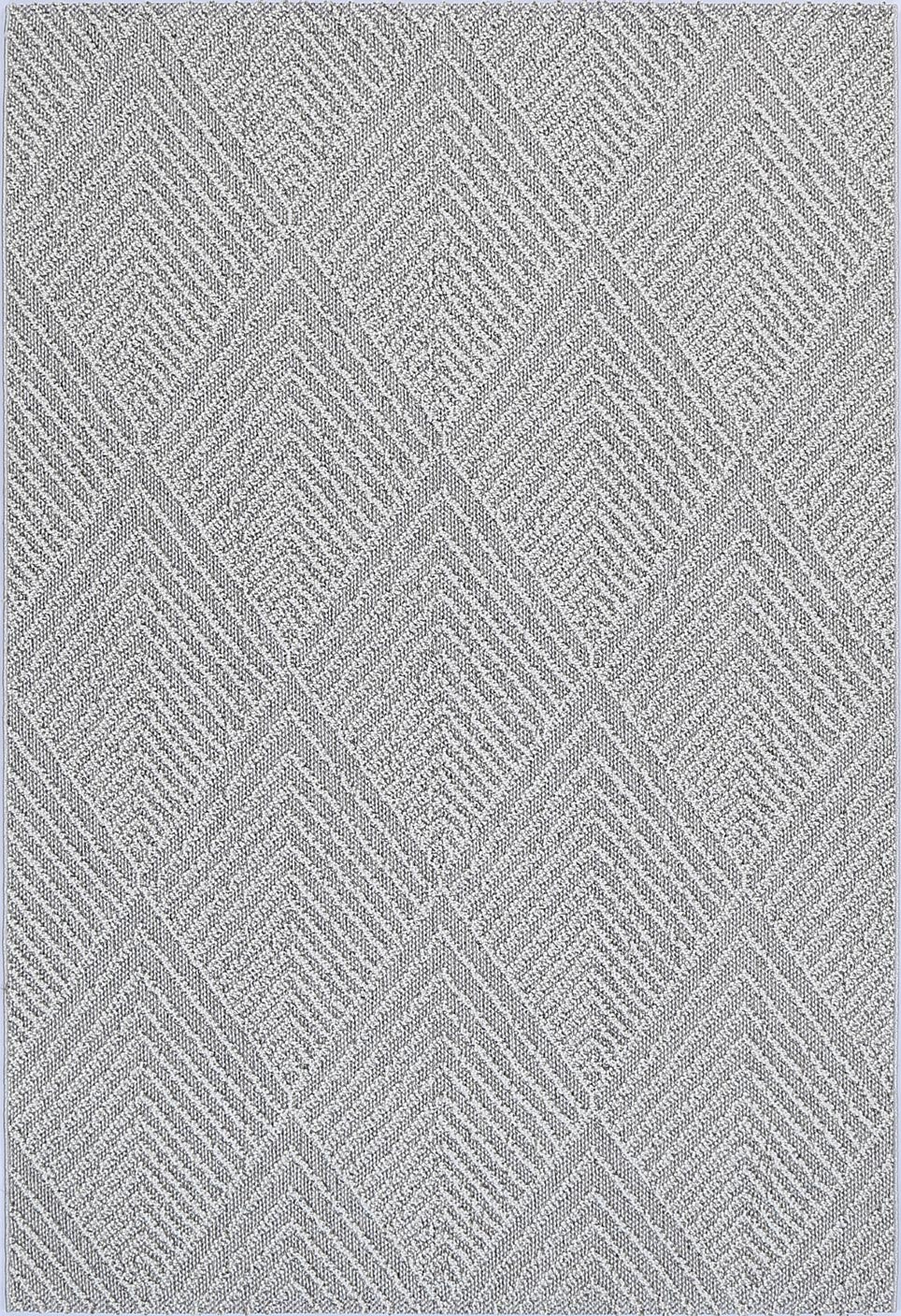 Torrelle Kini Grey Geometric Flatweave Rug