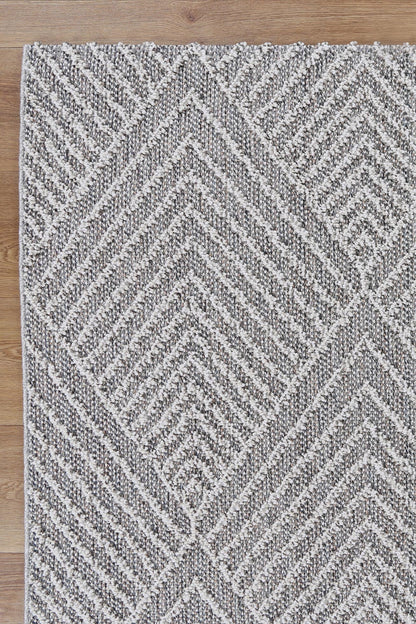 Torrelle Menapi Ash Geometric Flatweave Rug