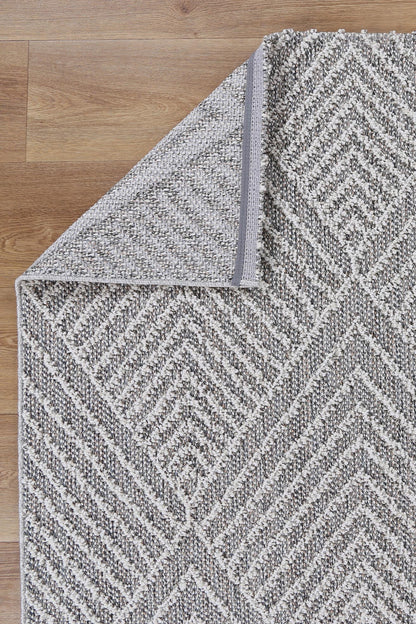 Torrelle Menapi Ash Geometric Flatweave Rug