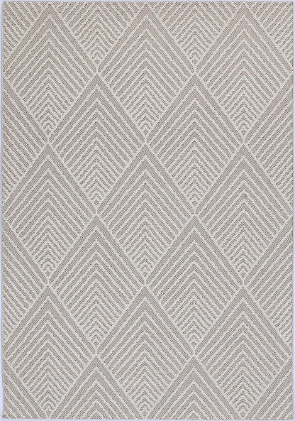 Torrelle Onika Beige Geometric Flatweave Rug