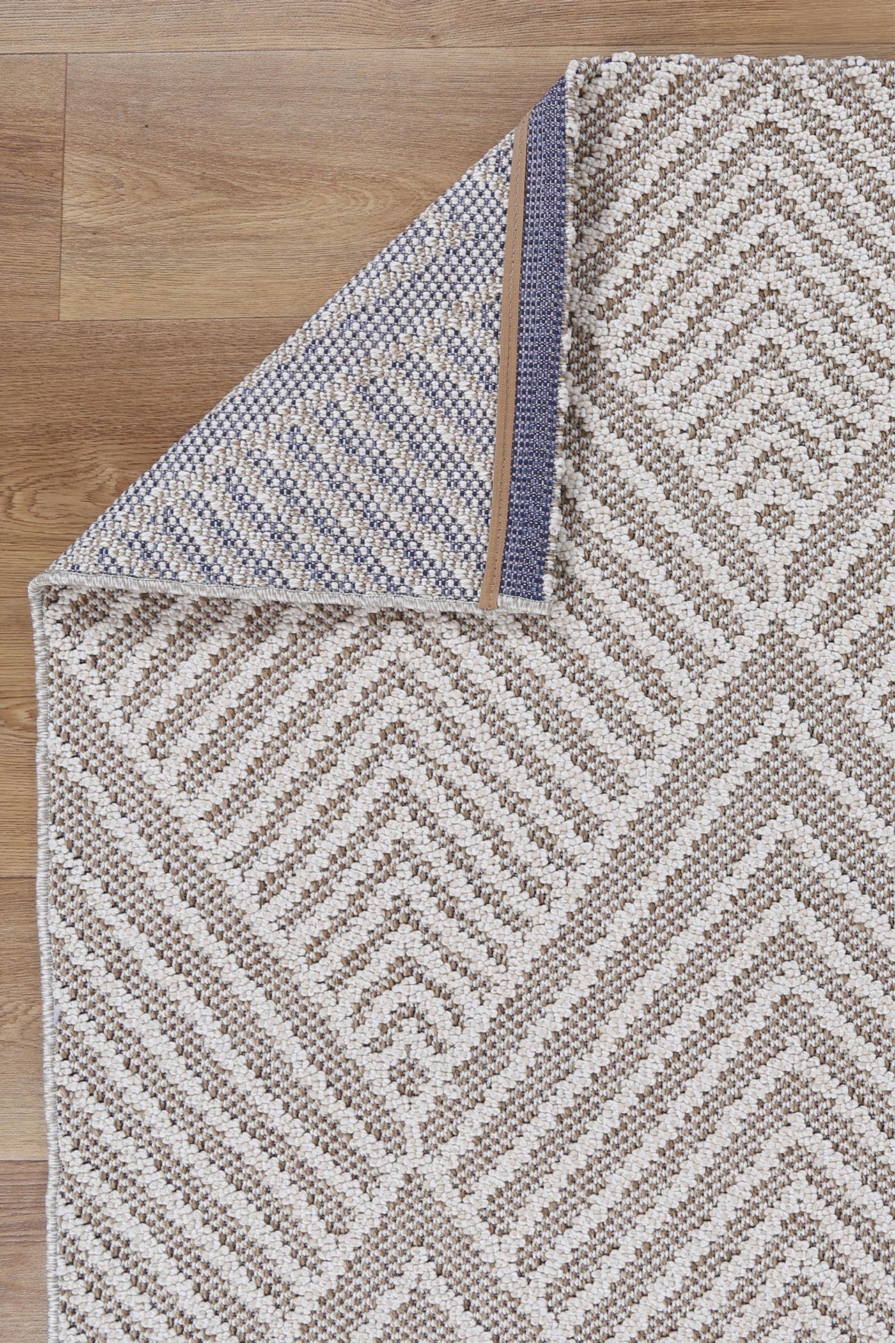 Torrelle Onika Beige Geometric Flatweave Rug