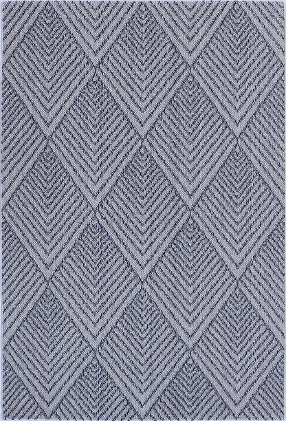 Torrelle Naka Charcoal Geometric Flatweave Rug