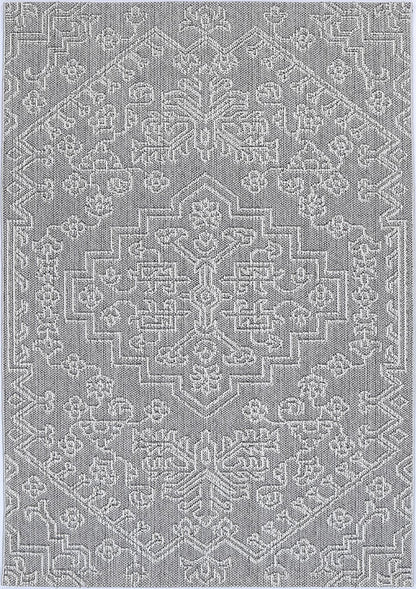 Torrelle Bule Ash Tribal Flatweave Rug