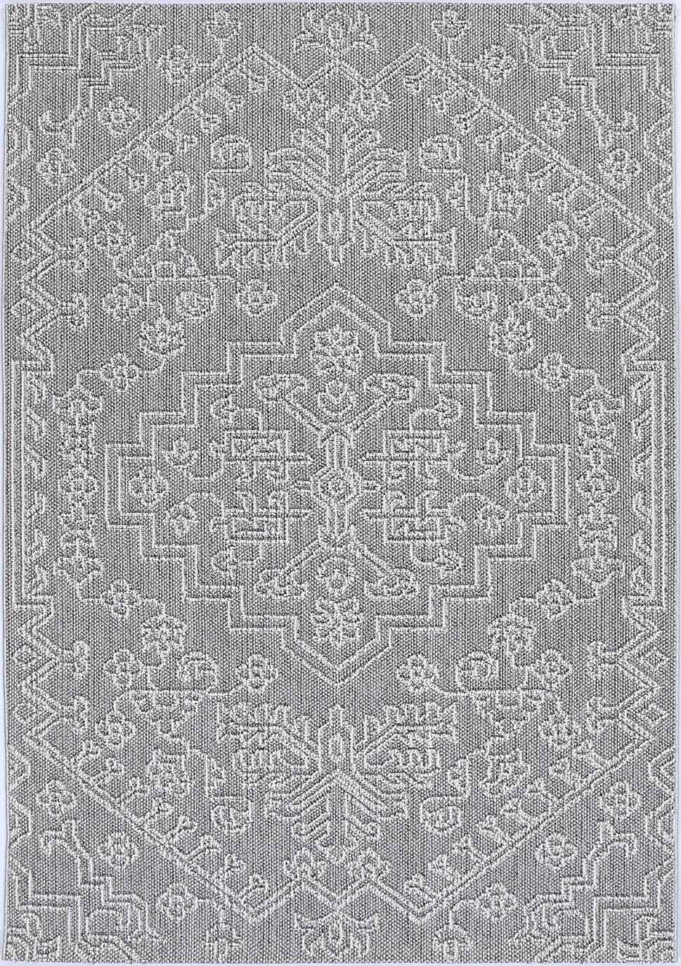 Torrelle Bule Ash Tribal Flatweave Rug
