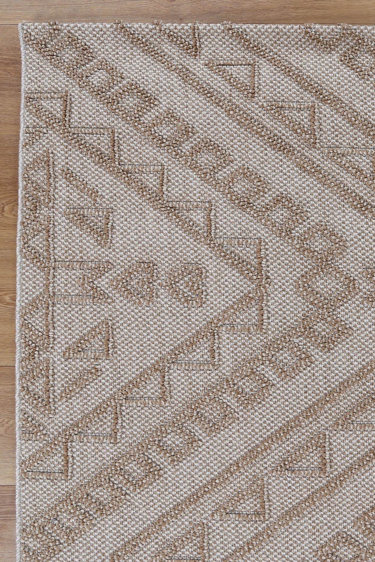 Torrelle Kilifa Beige Tribal Flatweave Rug