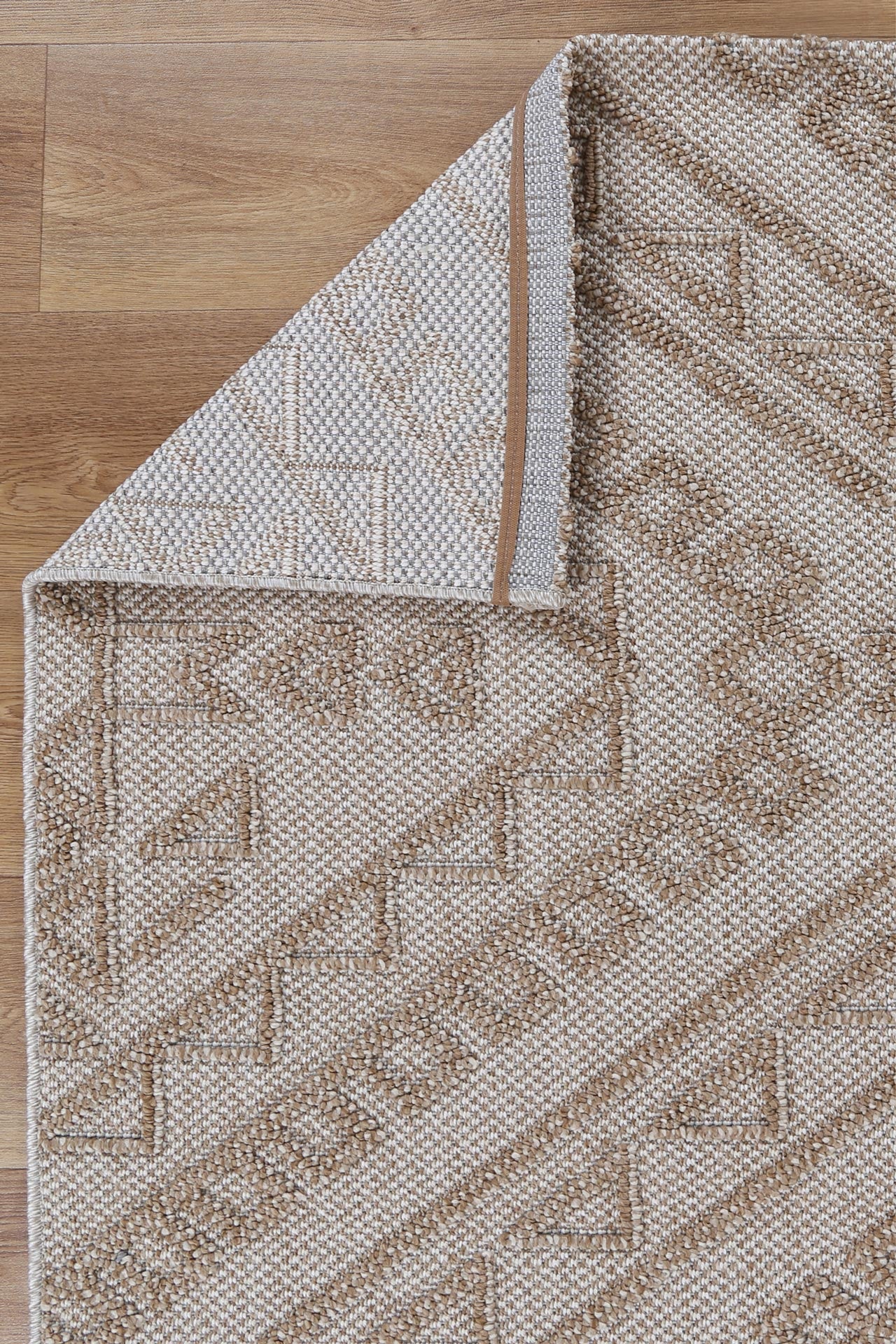 Torrelle Kilifa Beige Tribal Flatweave Rug