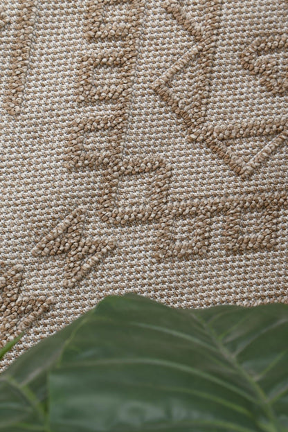 Torrelle Kilifa Beige Tribal Flatweave Rug