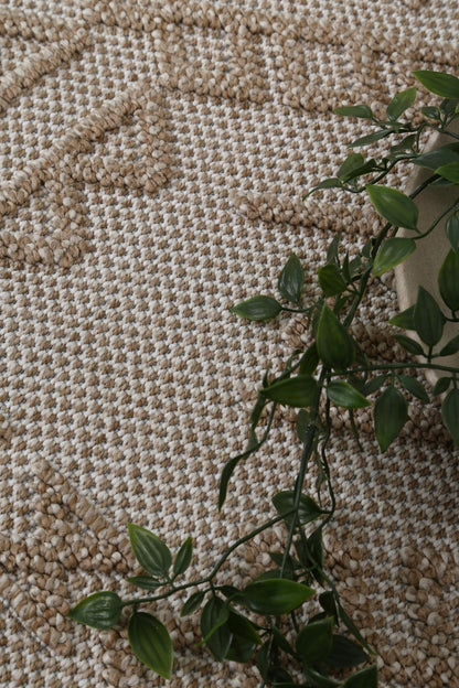 Torrelle Kilifa Beige Tribal Flatweave Rug