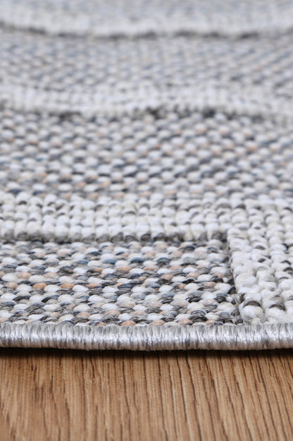 Torrelle Suri Ash Geometric Flatweave Rug