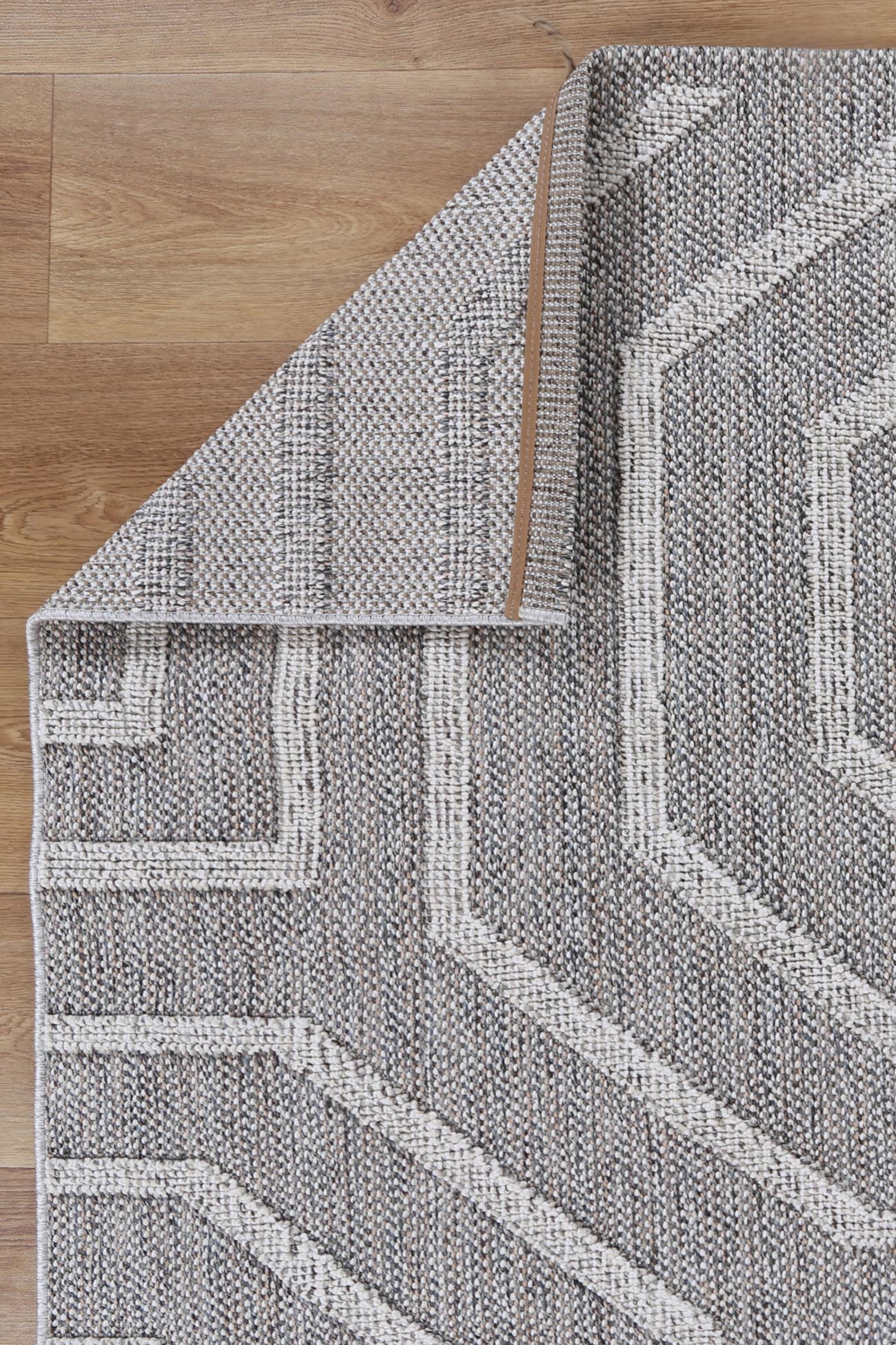 Torrelle Devesi Grey Geometric Flatweave Rug