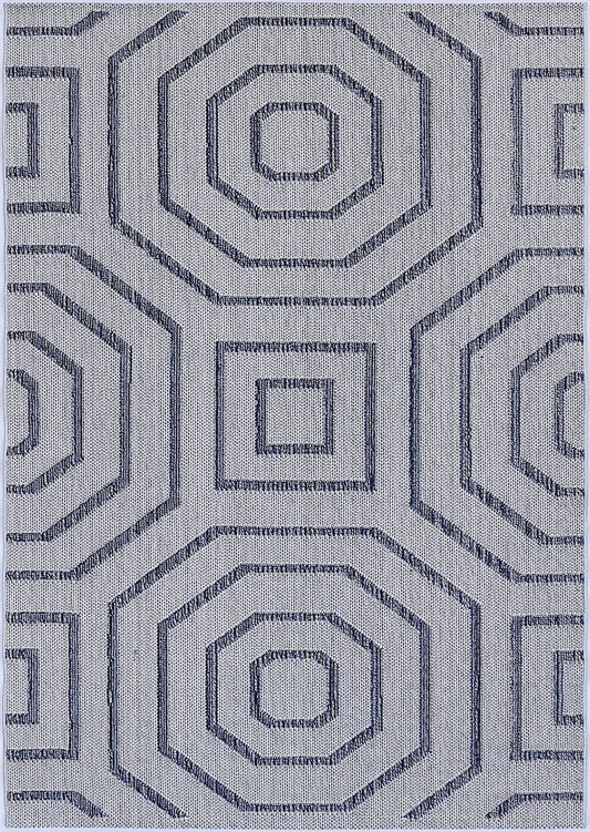 Torrelle Hale Charcoal Geometric Flatweave Rug