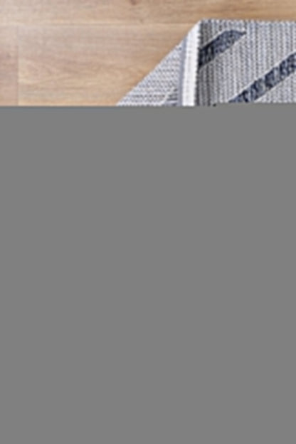 Torrelle Hale Charcoal Geometric Flatweave Rug