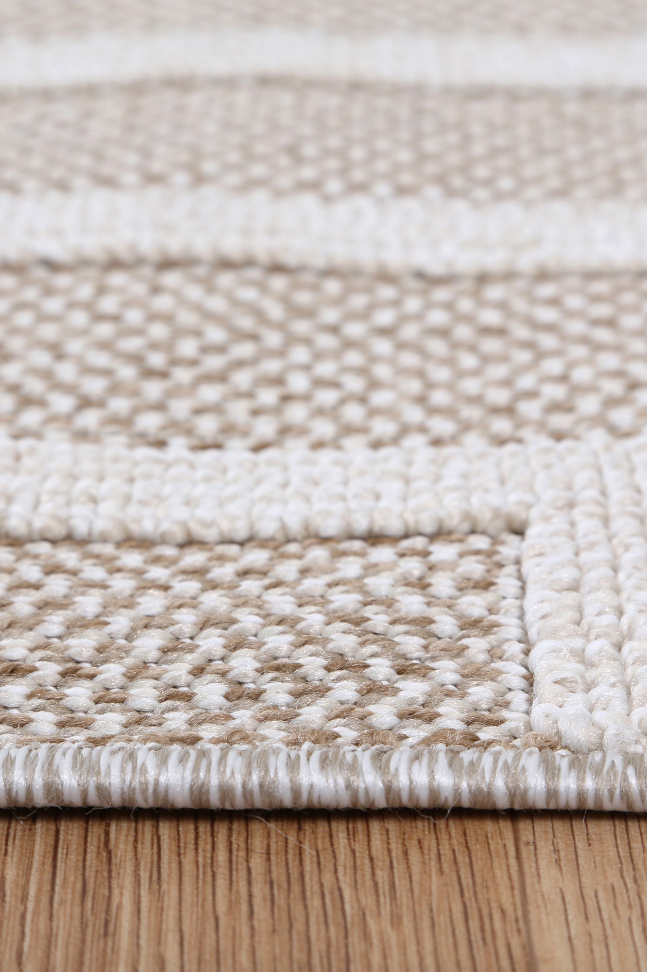 Torrelle Lui Beige Geometric Flatweave Rug