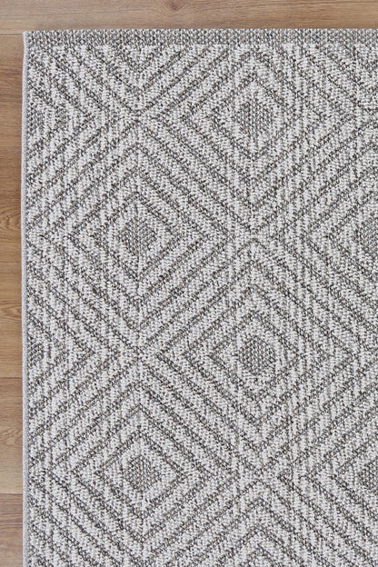 Torrelle Walasi Ash Geometric Flatweave Rug