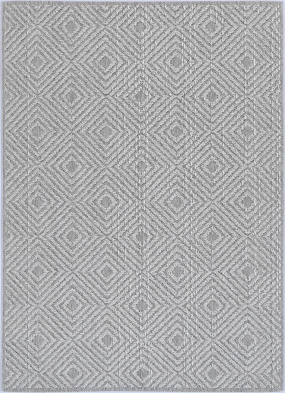 Torrelle Fugui Grey Geometric Flatweave Rug