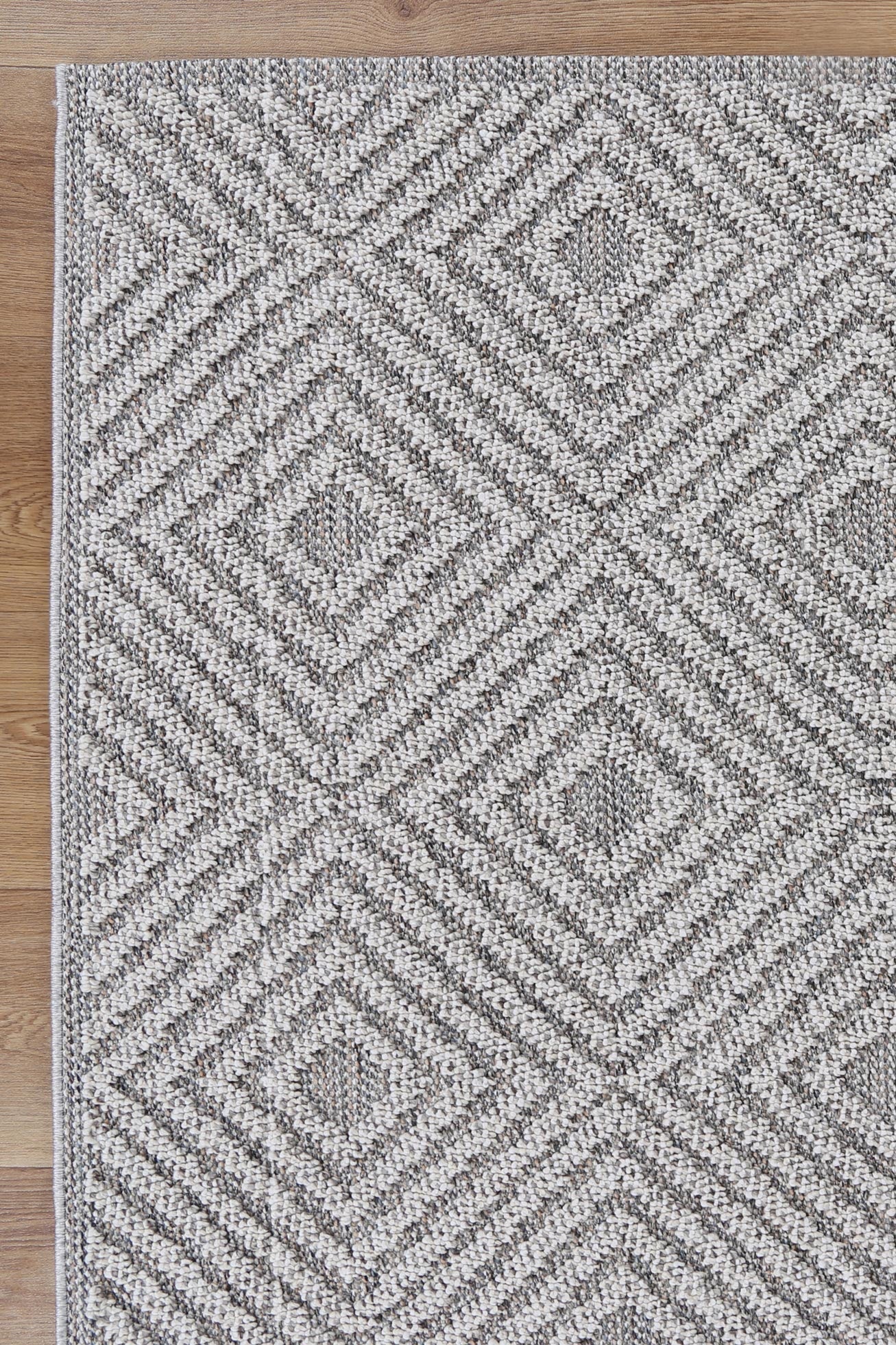 Torrelle Fugui Grey Geometric Flatweave Rug
